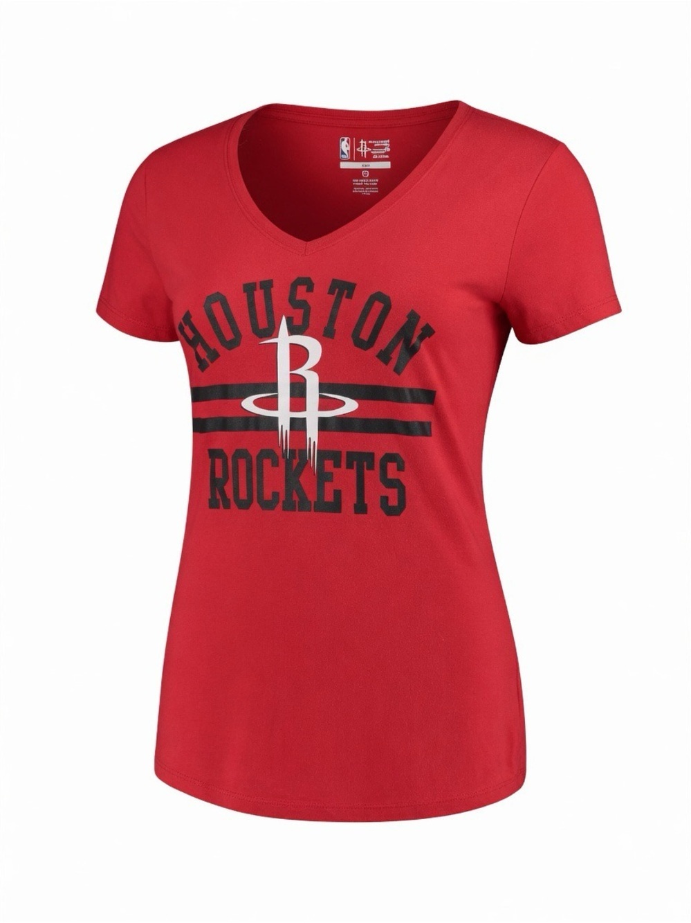 Houston Rockets Women's Red V-Neck T-Shirt